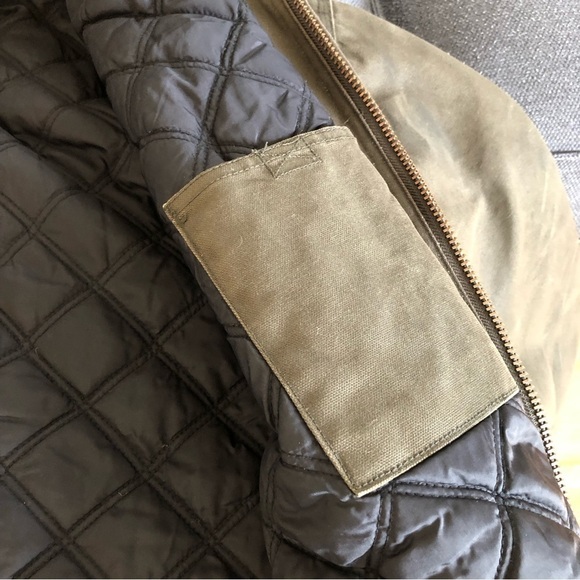 Craftsman gray green chore coat hood quilted lining XXL - Picture 14 of 15